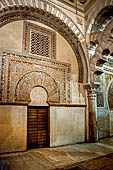The Cathedral of Cordoba, the ancient Mezquita, door to chamber flanking the mihrab 