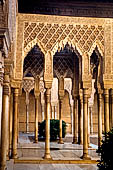 Alhambra  The Court of the Lions (Patio de los Leones),  arcade and kiosk 