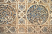 Alhambra  Carved stucco ornament and glazed tile