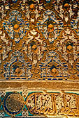 L'Alcazar di Siviglia, dettaglio della decorazione muraria del Salone degli Ambasciatori. 