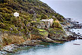 Cap Corse, la costa occidentale. Antico monastero sotto la rocca di Nonza 