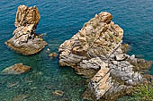 Cefal - the rocky shore near the 'Caldura'  promontory. 