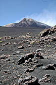 Etna - From Piccolo Rifugio to the Torre del Filosofo. The summit craters: the North East crater. 