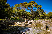Parco archeologico di Mozia, Stagnone di Marsala. Resti dell'antico abitato. 