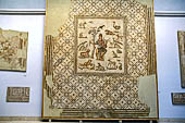 Palermo, museo Salinas, mosaico pavimentale di epoca romana.