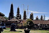 Mother Temple of Besakih - Bali. Temple complex called Pedarman and dedicated to the great family lineages of the island. Multi roofed Meru shrines. 