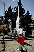 Pura Gelap - Mother Temple of Besakih - Bali. Topeng Mask Dance, with the Kori Augung of the third courtyard. . 