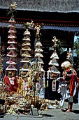 Pura Gelap - Mother Temple of Besakih - Bali. Temple offerings. 