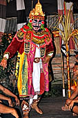 Kecak Dance - the giant Rawana, king of demons.