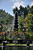 Tirtagangga, Bali - The eleven-tiered fountain which rises in the middle of the complex.
