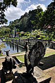 Tirtagangga, Bali - The various statues lined at the entrance on the garden.