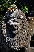 Tirtagangga, Bali - The various statues lined at the entrance on the garden.