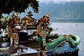 Pura Ulun Danu Bratan - Bali. The famous temples on two small islands of the lake Bratan.