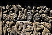 Borobudur, reliefs of the Second Gallery balustrade