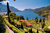 Bellagio, villa Serbelloni, panorama sul lago di Lecco