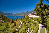 Bellagio, villa Serbelloni, panorama sul lago di Como