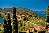 Bellagio, villa Serbelloni, vista dei due laghi