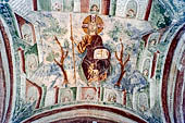Civate, chiesa di S. Pietro al Monte, pronao - affresco della Gerusalemme Celeste 