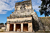 Chichen Itza - The Ball Game, the Lower Temple of the Jaguars. The annexe is located at the rear of the temple. 
