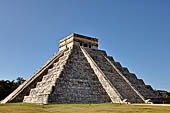 The Pyramid of Kukulcan, or the Castle (el Castillo), the most imposing structure at Chichen Itza 