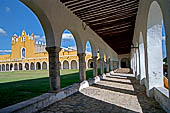 Izamal - Convent of San Antonio de Padua (XVI c), the porticoed atrium.