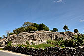 Ruins of the massive Maya pyramid, Kinich Kakmò, in Izamal