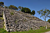 Ruins of the massive Maya pyramid, Kinich Kakmó, in Izamal