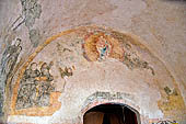Izamal - Convent of San Antonio de Padua (XVI c), early Franciscan frescoes of the cloister.