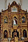 Izamal - Convent of San Antonio de Padua (XVI c), retablo of the church.