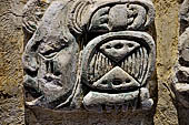 Palenque - The archaeological Museum, stucco glyph (459) of Temple XVIII. 