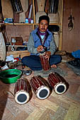 Kathmandu - Shop of musical instruments.
