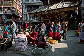 Kathmandu - Asan Tole a busy market place with the temple dedicated to Annapurna.