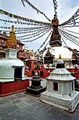 Kathmandu - Kathesimbhu stupa a copy of the great complex of Swayambhunath.