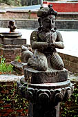 Religious sculptures of the pool area of the Sekh Narayan temple.