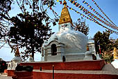 Swayambhunath Hill - Smaller stupa from the western entrance.