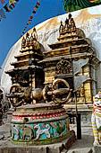 Swayambhunath stupa - The great vajra (dorje), at the top of the stairway ascending the hill.