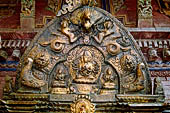 Sankhu - Vajra Jogini Temple. Torana of the main doorway of the two-tiered pagoda temple dedicated to Ugratara.