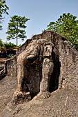 Orissa - Bhubaneswar - Dhauli, the carved elephant above Ashoka edict. 