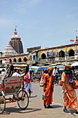 Orissa - Puri, the Grand road. The main street of Puri lined with bazaars and stalls the road is is usually jammed with pilgrims.
