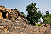 Orissa - Bhubaneswar. Udaigiri, minor caves along the stairway leading to the hill top.