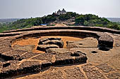 Udaigiri, laterite structure of the ruined old chaitya hall at the top of the hill.