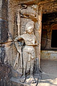 Udaigiri Ganesh Gumpha cave 10 - 'dvarapala' door guardian.