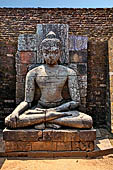 Udayagiri - the Monastery n 2 of Udayagiri II complex. Image of Buddha in bhumisparsamudra.