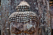 Udayagiri - the Monastery n 2 of Udayagiri II complex. Detail of  Buddha image in bhumisparsamudra.