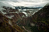 Machu Picchu: View down the Urubamba