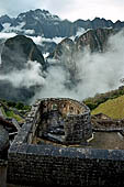 Machu Picchu ruins   Torren, the temple of the Sun.