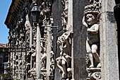 Catania Palazzo Biscari - the rich decoration of the facade. 