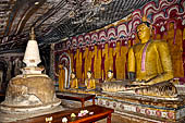 Dambulla cave temples - Cave 4, Paccima Viharaya (Western Temple). The small dagoba was broken in searching for treasures. 
