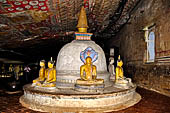 Dambulla cave temples - Cave 2, Maharaja Vihara (Temple of the Great Kings) the dagoba. 