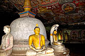 Dambulla cave temples - Cave 2, Maharaja Vihara (Temple of the Great Kings) the dagoba. 